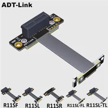 90 Градусов Pci-E Pci Express 1X-1X Слот Riser Card Конвертер Удлинитель Ленточный Адаптер Удлинительный кабель Pci-E X1 Позолоченный