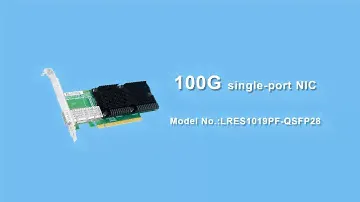 LR-LINK 100G single-port NIC  supports RDMA (Intel E810 Chip,LRES1019PF-QSFP28)