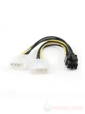 Переходник питания 2xMolex->PCI Express 6pin