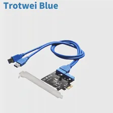 Передний Переходник PCI-E к 19/20-Контактному Разъему для Настольных ПК USB 3.0 Модуль Карты Расширения PCI Express
