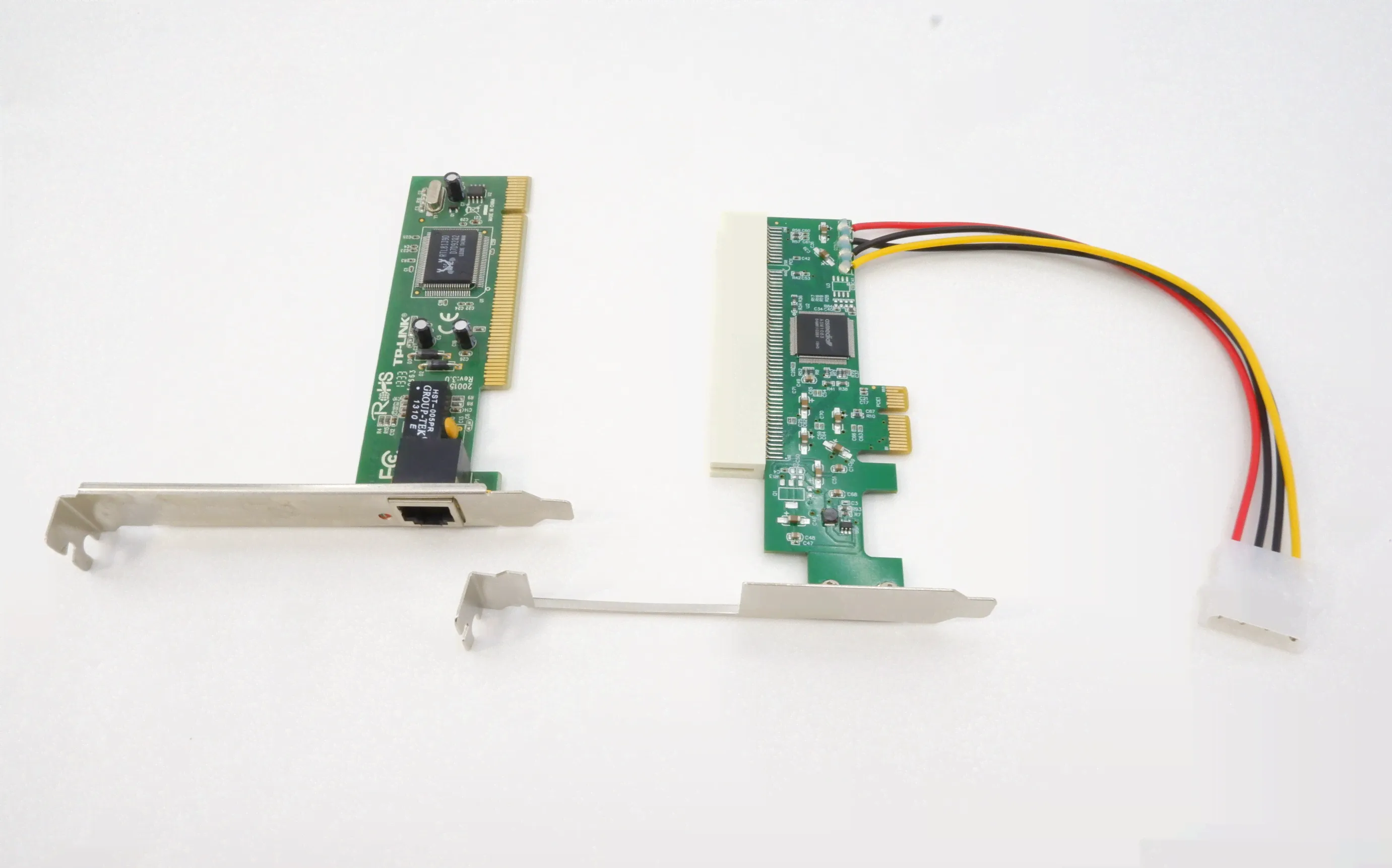 Адаптер PCI-E на PCI + 4 pin Molex питание-0