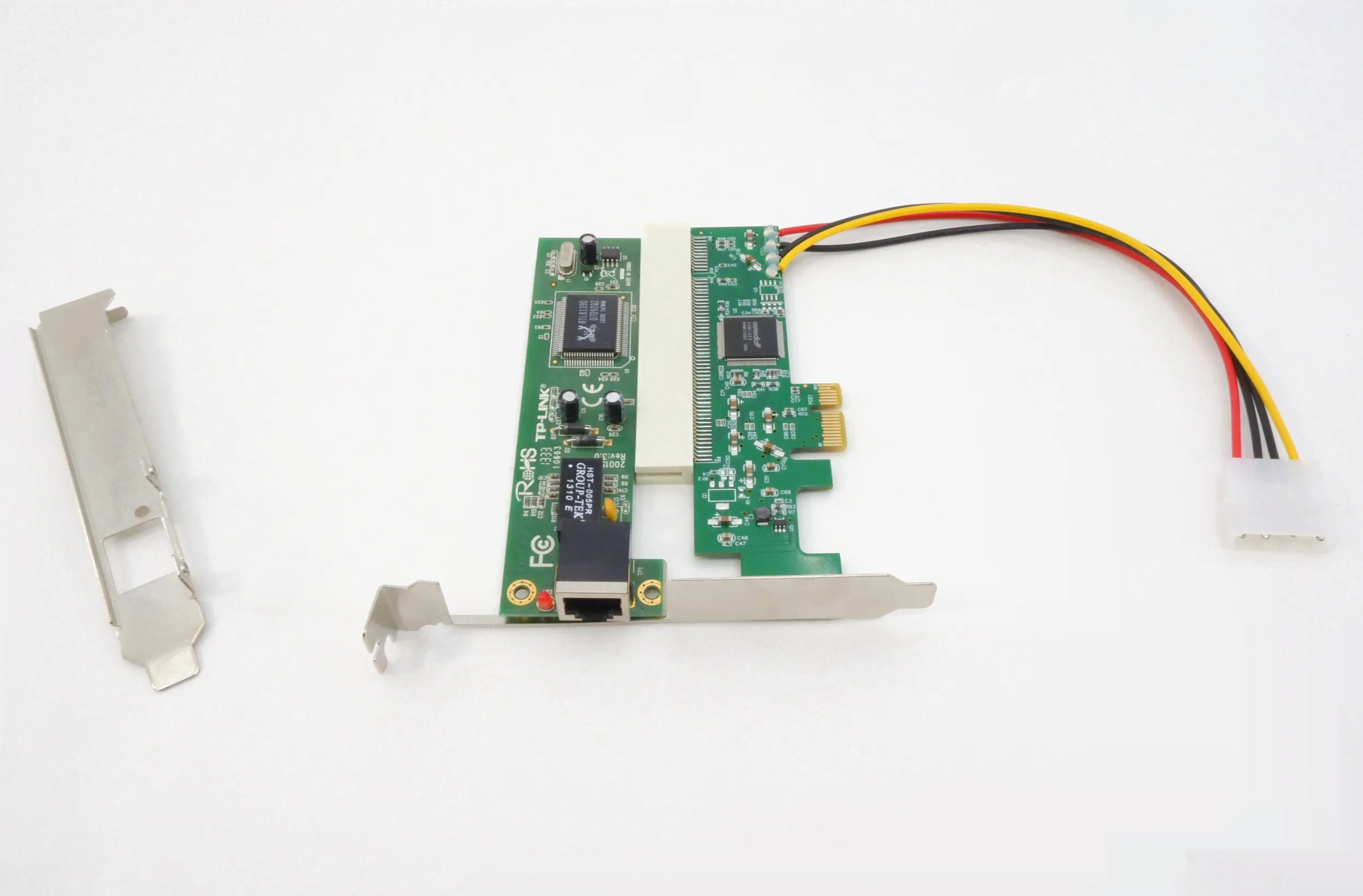 Адаптер PCI-E на PCI + 4 pin Molex питание-4