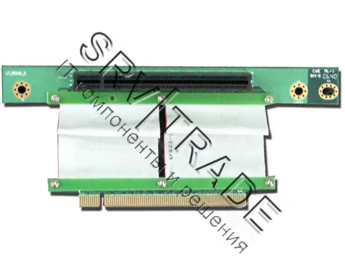 Левосторонняя ризер карта на гибком кабеле 1U 1PCI 32bit