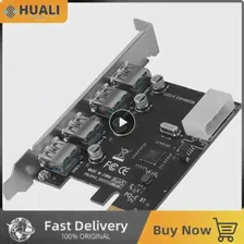 Карта расширения Pci-e до 5 Гбит/с Usb 3.0 Плата контроллера Superspeed Pci-e 4 Порта Pci-e Express Card Pci E Pcie Express 1x