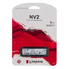 SNV2S/1000G Твердотельный накопитель SSD 1 Tb, PCI-E 4.0 x4, M.2, Kingston NV2