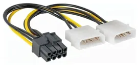 Кабель переходник питания Molex/PCI-E 8pin для видеокарт