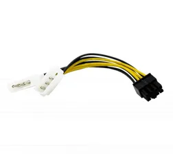 Переходник питания видеокарты 2хMolex ->PCI-E 8pin