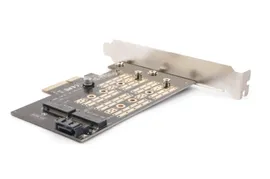 Адаптер PCI-E/­M.2 (NGFF) AgeStar AS-MC02 PCI-E для M.2 SATA SSD+­M.2 NVME SSD Card