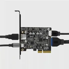 Порты PCI-E 4X к USB 3.2 Gen 2 A Карта расширения Type C передний разъем Type E 19P/20P 10 Гбит/с Полноскоростная передача