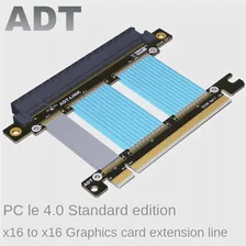 Удлинитель видеокарты PCI-E 4.0 x16, экранированный стабильный высокоскоростной провод, совместимый с 3M PCIe 16x
