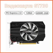 milochic Видеокарта GT730 2GB DDR5 Настольная видеокарта PCI-E 2.0 16X PC Видеокарта 128 бит 1600 МГц 2 ГБ (GT730)