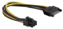 Cablexpert Разветвитель питания SATA- PCI-Express 6pin, для подключения в/к PCI-Е (6pin) к б/п ATX (CC-PSU-SATA)