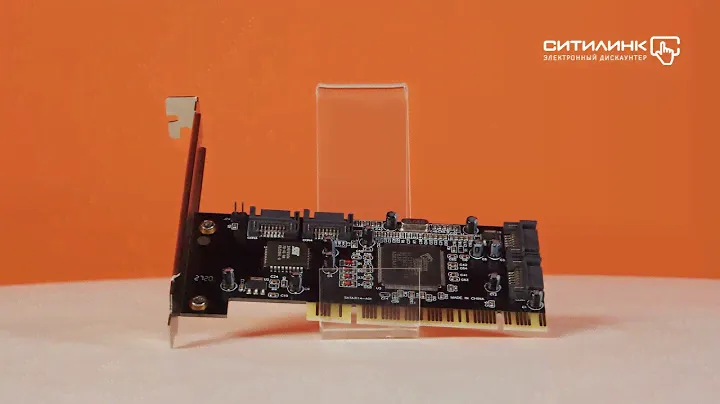 Распаковка Контроллера PCI SIL3114 4xSATA Bulk